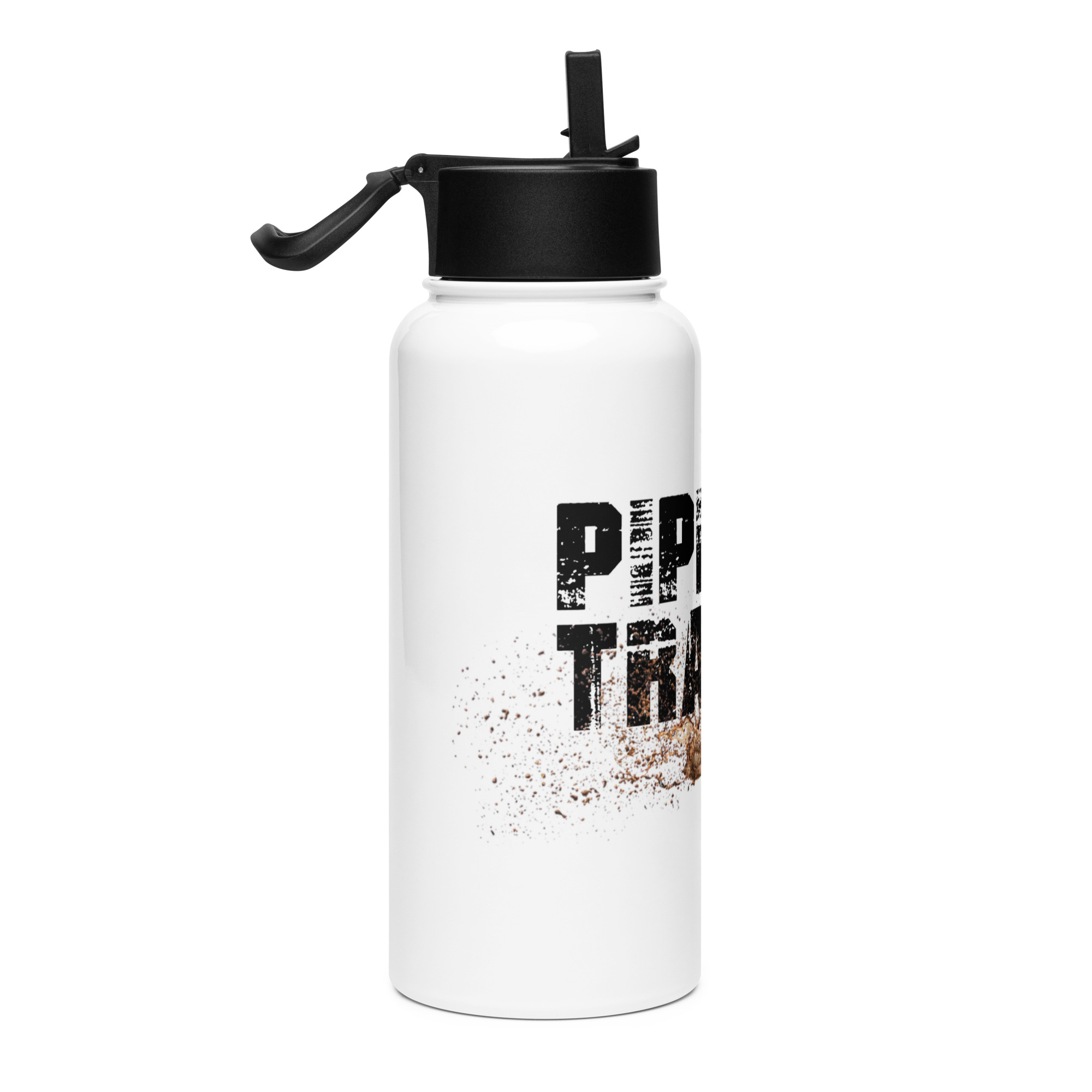AP PIPELINE TRASH Stainless steel water bottle with a straw lid - Image 4