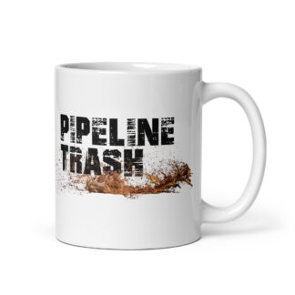 AP PIPELINE TRASH White glossy mug